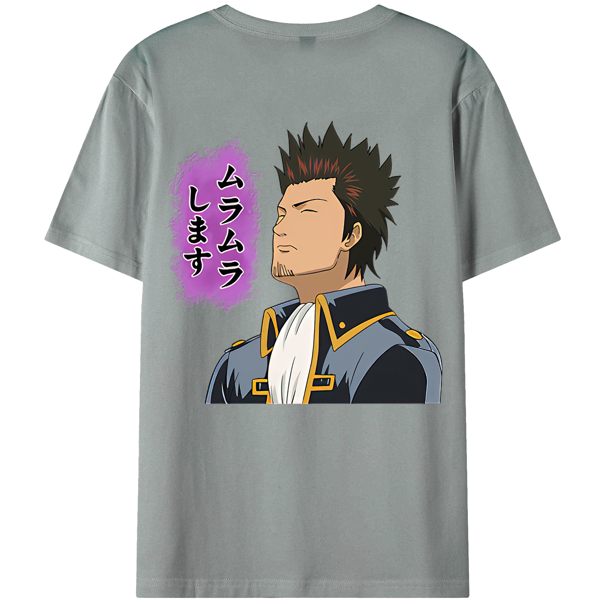 （画像用） ぎんたま 坂田銀時（さかたぎんとき） 神楽 志村新八（しむら しんぱち） GINTAMA Sakata Gintoki Kagura Shimura Shinpachi 綿100％ メンズ半袖Tシャツ（バックプリント） 通気性